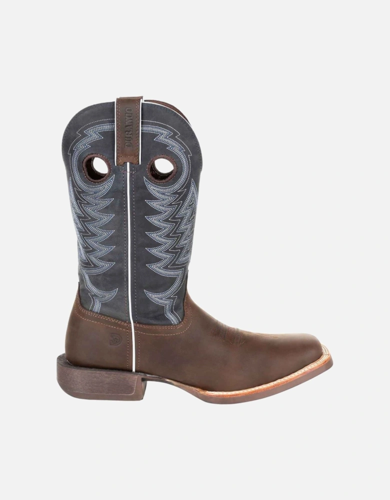 Rebel Pro Leather Men's Belgian Brown/Denim Blue Boots