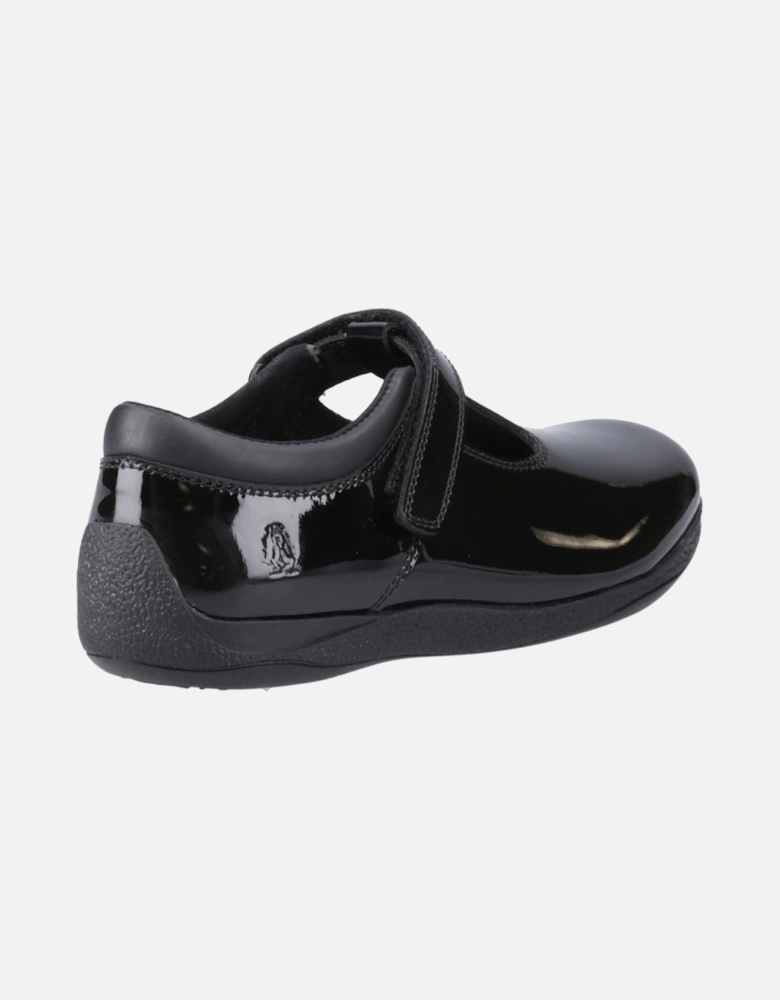 Caitlin T-Bar Leather Girls's Black Shoes