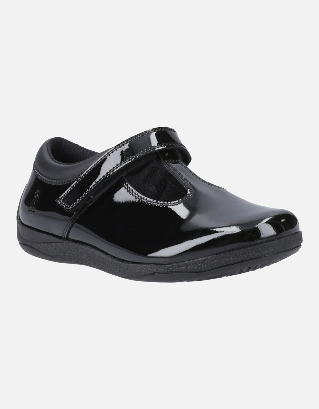 Hush Puppies Girls Black  Caitlin T-Bar Leather Shoes - Size UK 10 / Eu 28 / Us 10.5 Kids