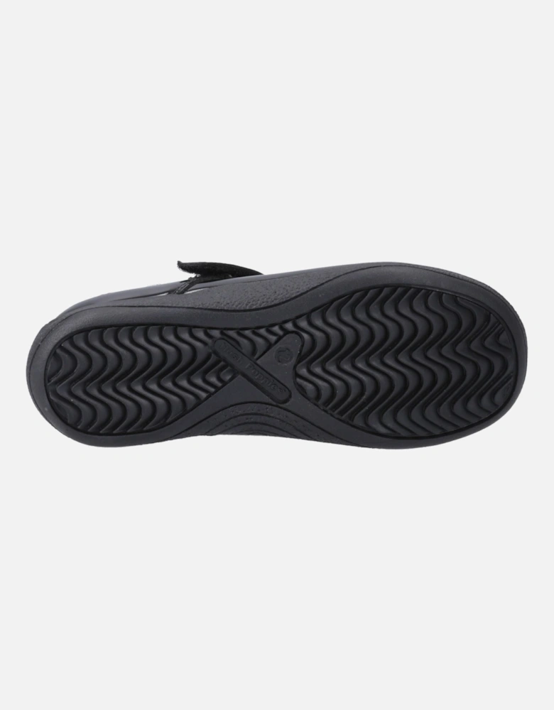 Caitlin T-Bar Leather Girls's Black Shoes