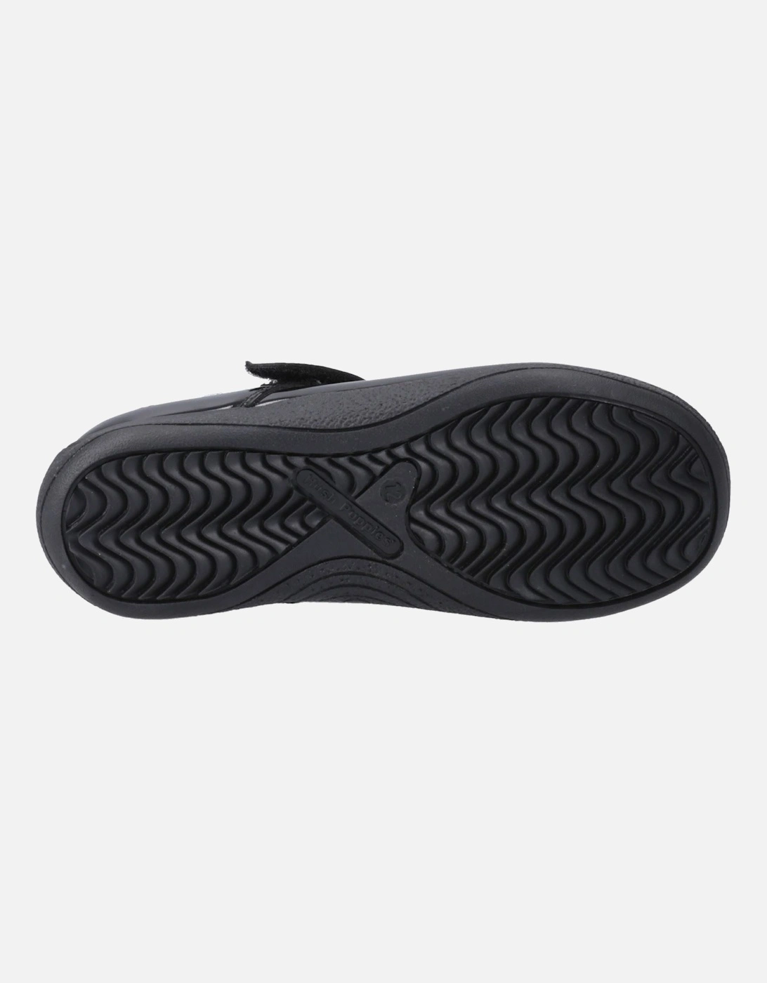 Caitlin T-Bar Leather Girls's Black Shoes