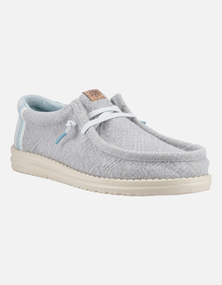 HEYDUDE Wally Jute Jute Men's Cloud Blue/Dawn Blue Moccasins Shoes