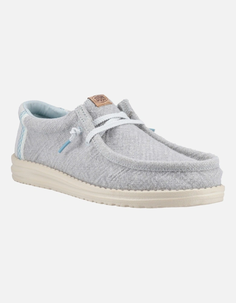 HEYDUDE Wally Jute Jute Men's Cloud Blue/Dawn Blue Moccasins Shoes