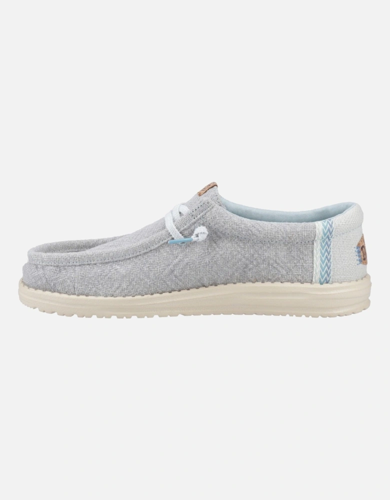 HEYDUDE Wally Jute Jute Men's Cloud Blue/Dawn Blue Moccasins Shoes