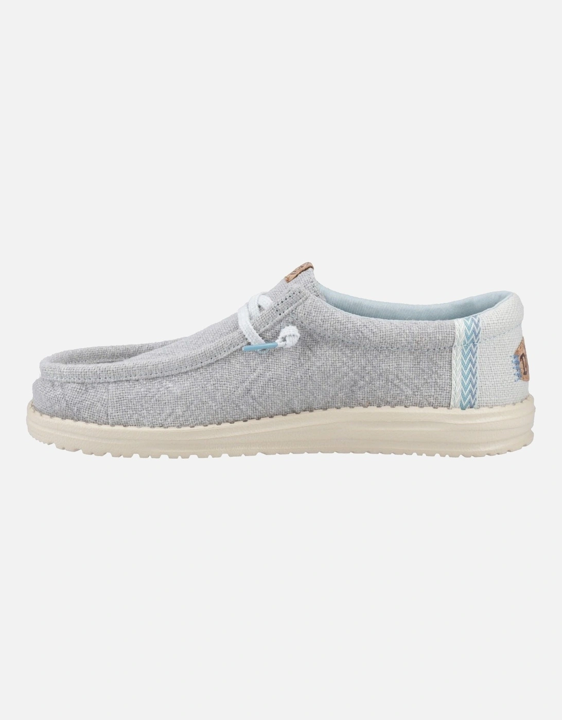 HEYDUDE Wally Jute Jute Men's Cloud Blue/Dawn Blue Moccasins Shoes