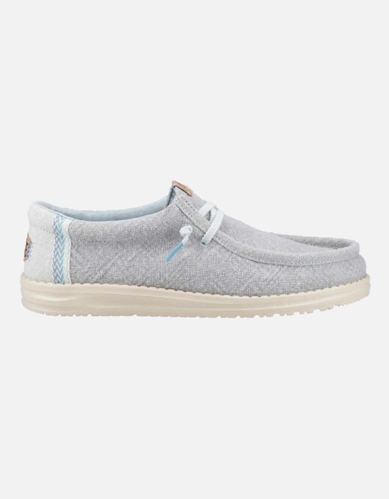 HEYDUDE Wally Jute Jute Men's Cloud Blue/Dawn Blue Moccasins Shoes