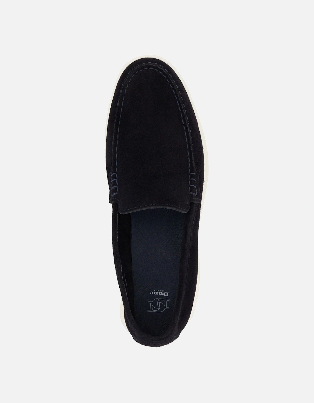 Dune Buftonn Suede Men's Navy Loafers