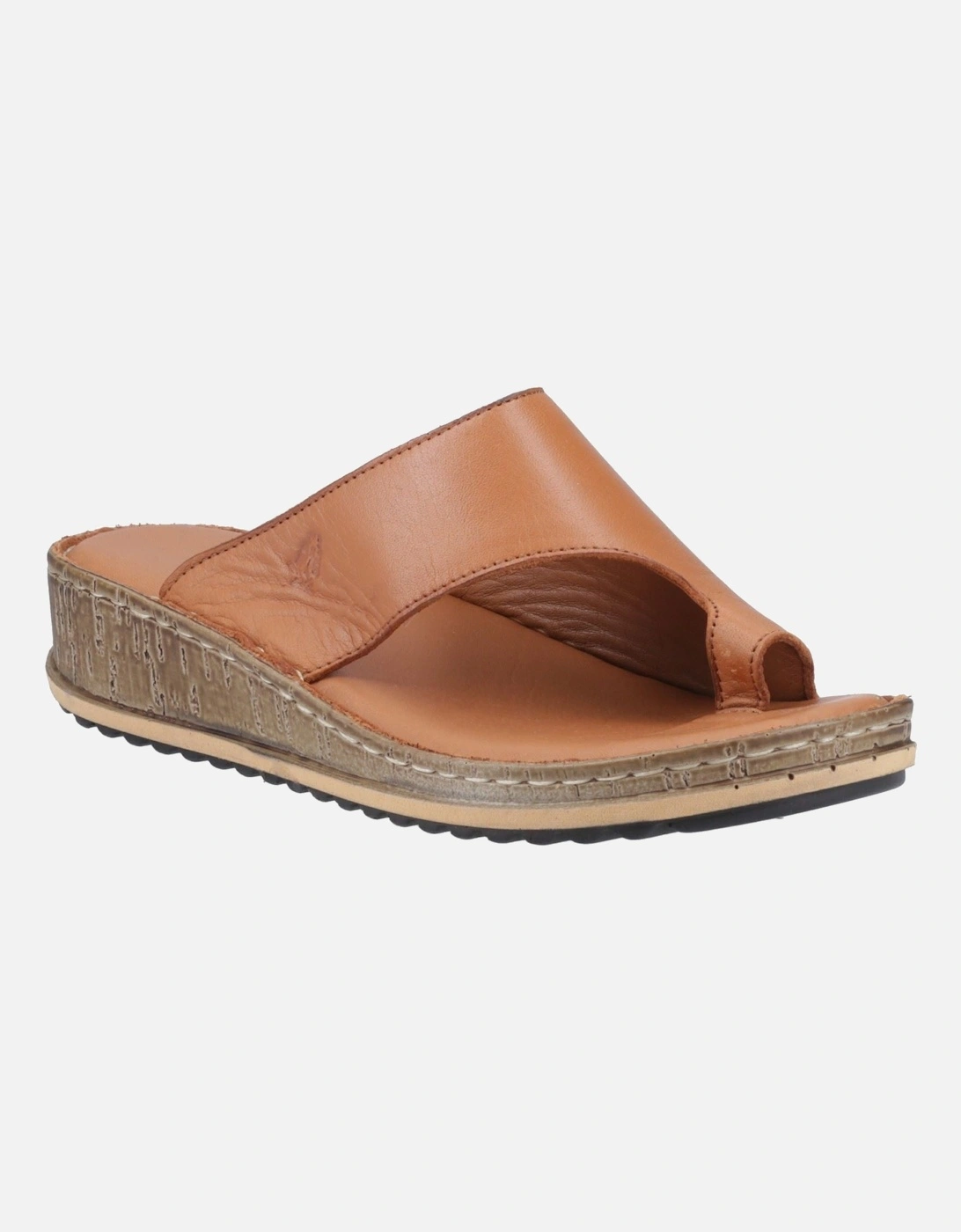Elissa Toepost Suede Women's Tan Sandals, 6 of 5