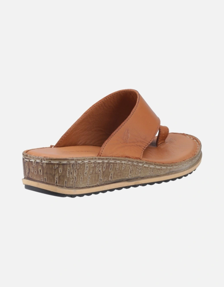 Elissa Toepost Suede Women's Tan Sandals