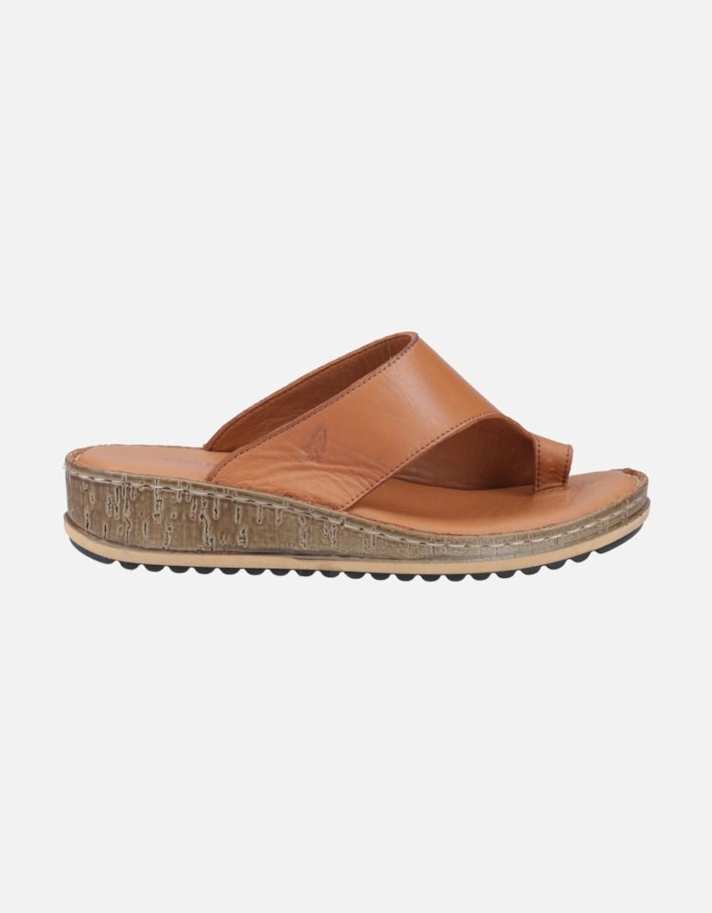 Elissa Toepost Suede Women's Tan Sandals