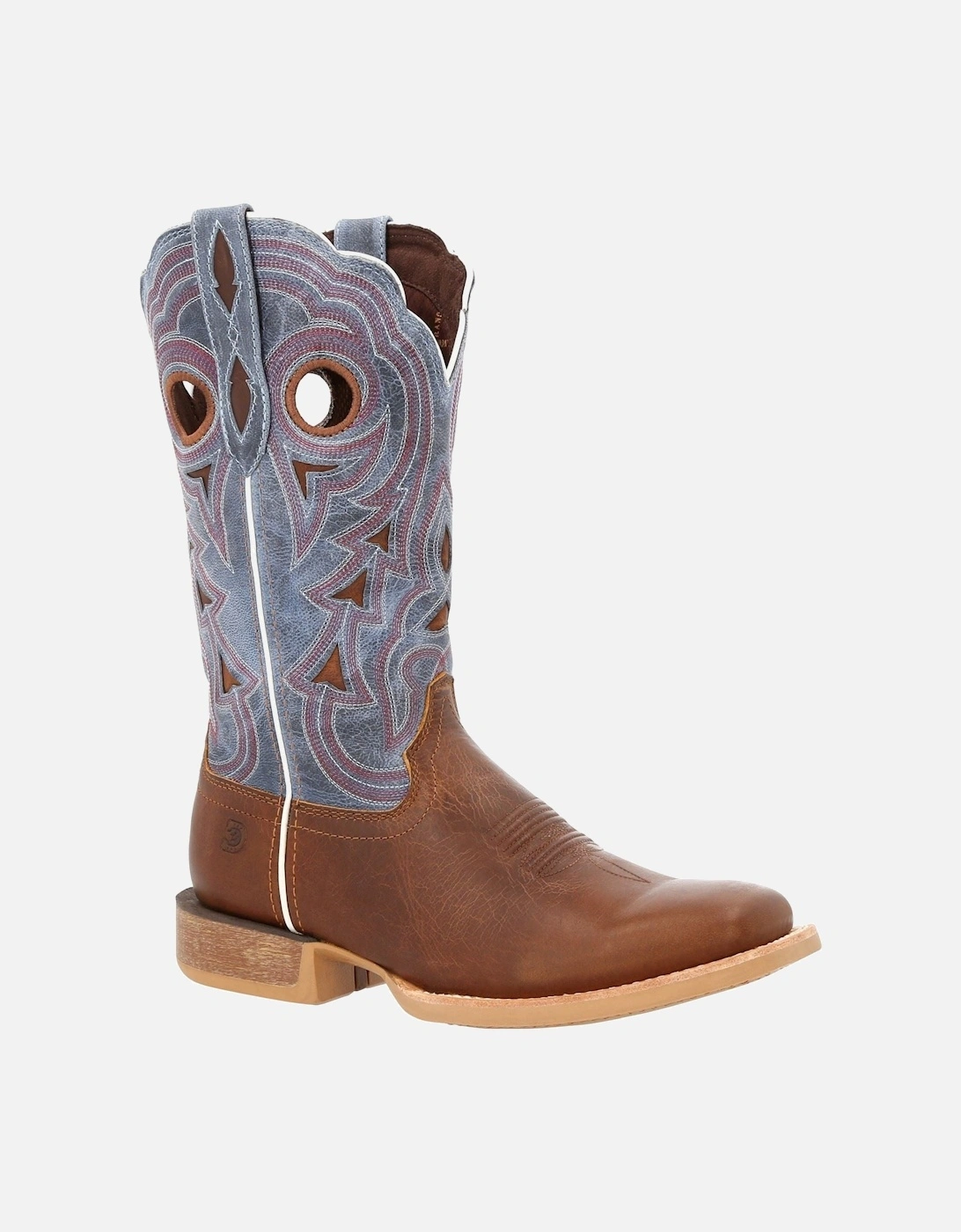 Lady Rebel Pro Leather Women's Golden Brown/Periwinkle Boots, 10 of 9