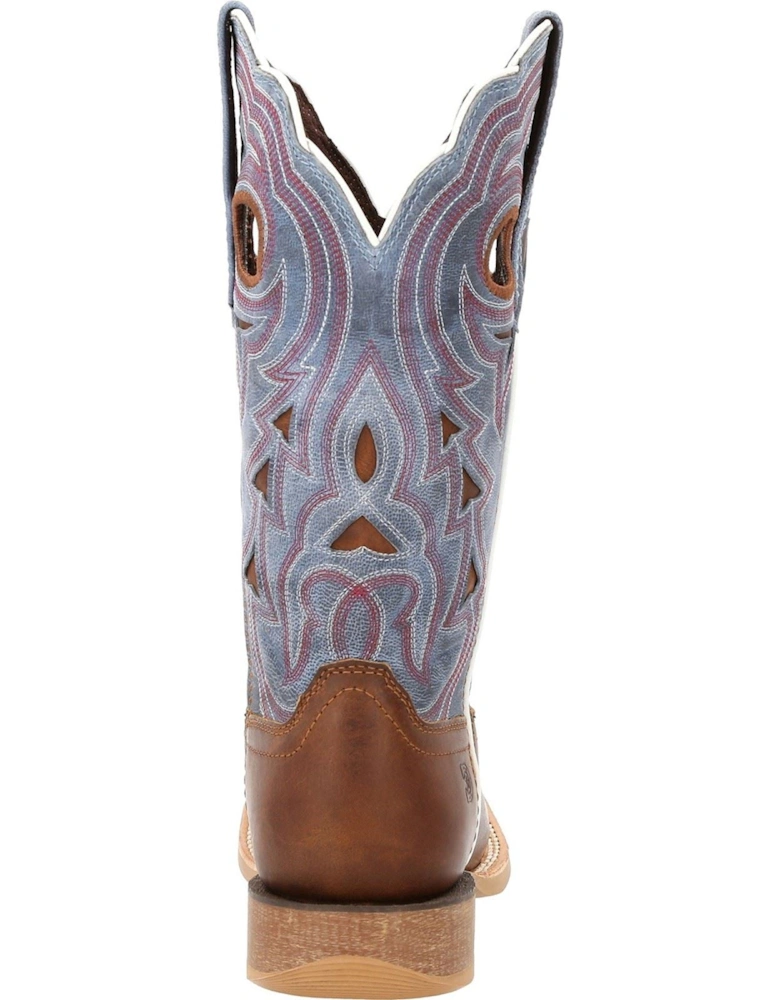 Lady Rebel Pro Leather Women's Golden Brown/Periwinkle Boots