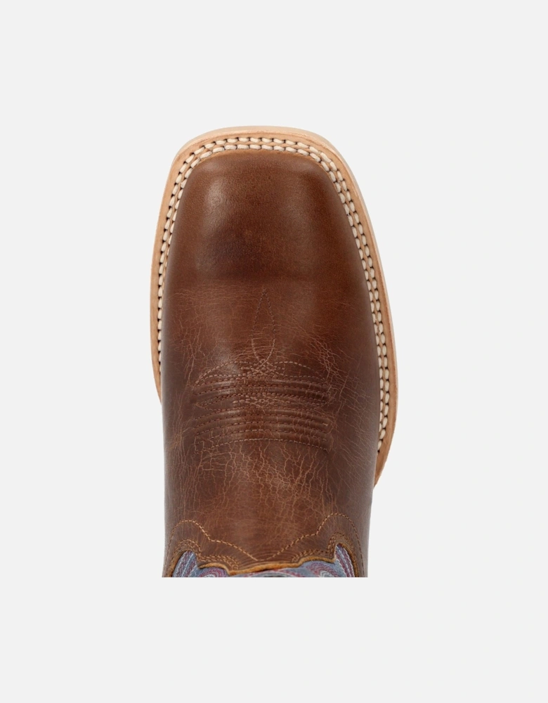 Lady Rebel Pro Leather Women's Golden Brown/Periwinkle Boots