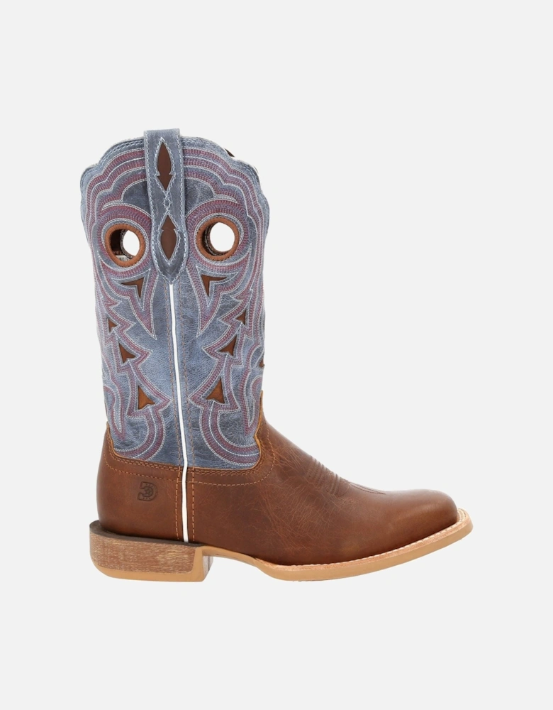 Lady Rebel Pro Leather Women's Golden Brown/Periwinkle Boots
