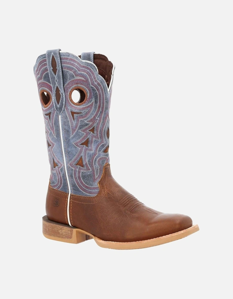 Lady Rebel Pro Leather Women's Golden Brown/Periwinkle Boots