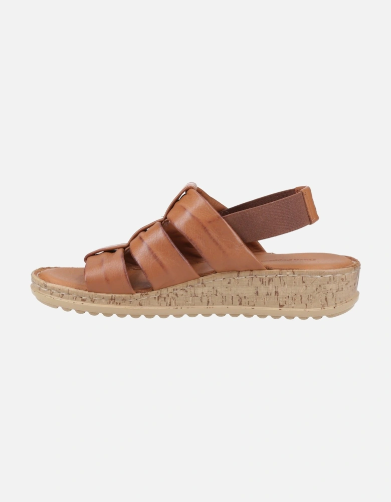 Eden Gladiator Leather Women's Tan Sandals