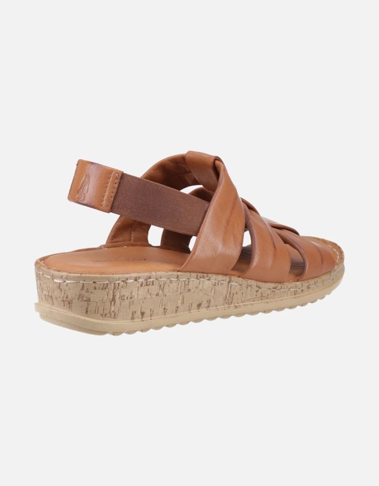 Eden Gladiator Leather Women's Tan Sandals