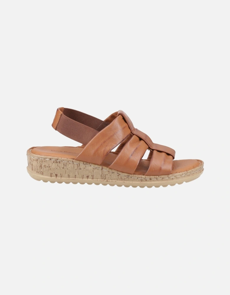 Eden Gladiator Leather Women's Tan Sandals