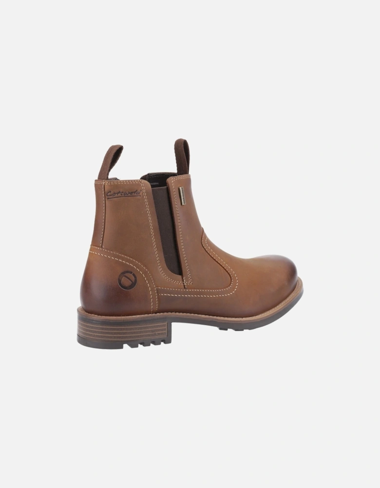 Worcester Leather Men's Light Brown Ankle Boots