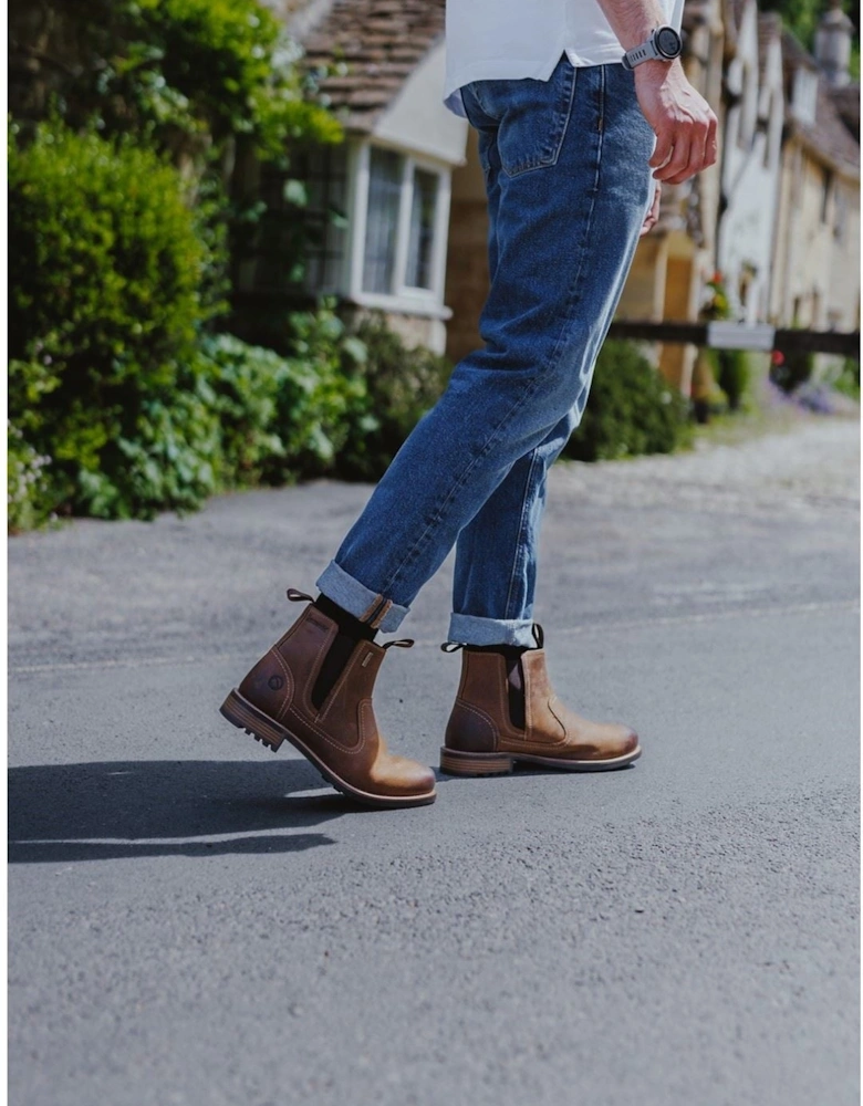 Worcester Leather Men's Light Brown Ankle Boots