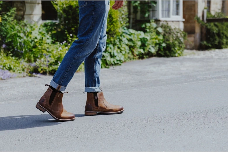 Worcester Leather Men's Light Brown Ankle Boots