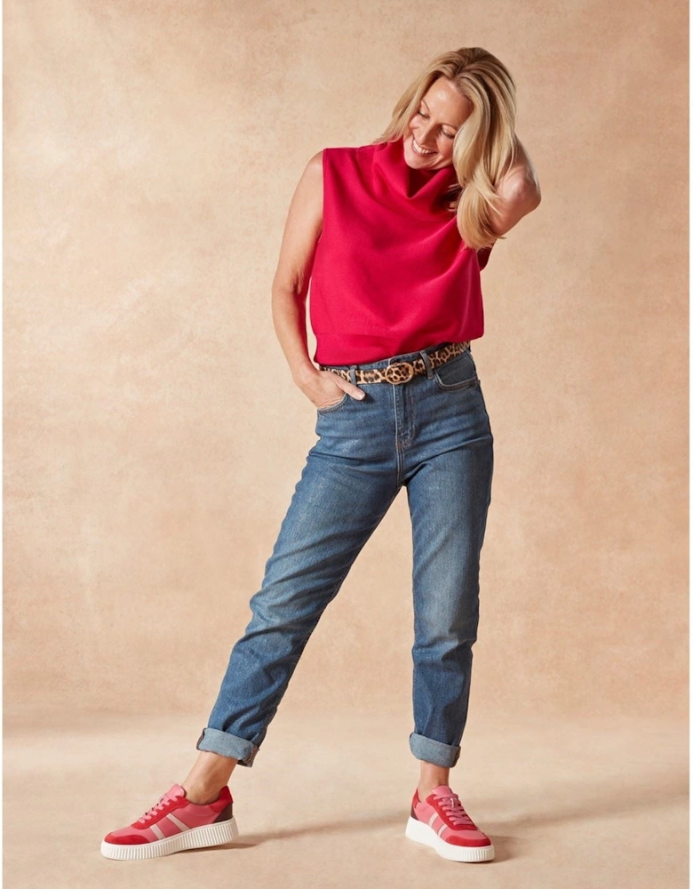 Holly Suede Women's Fuchsia Trainers