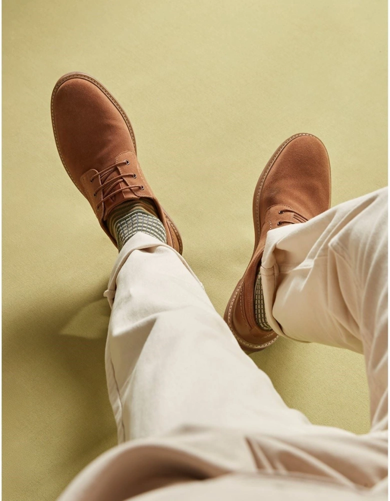 Guy Leather Men's Tan Lace-Up Shoes