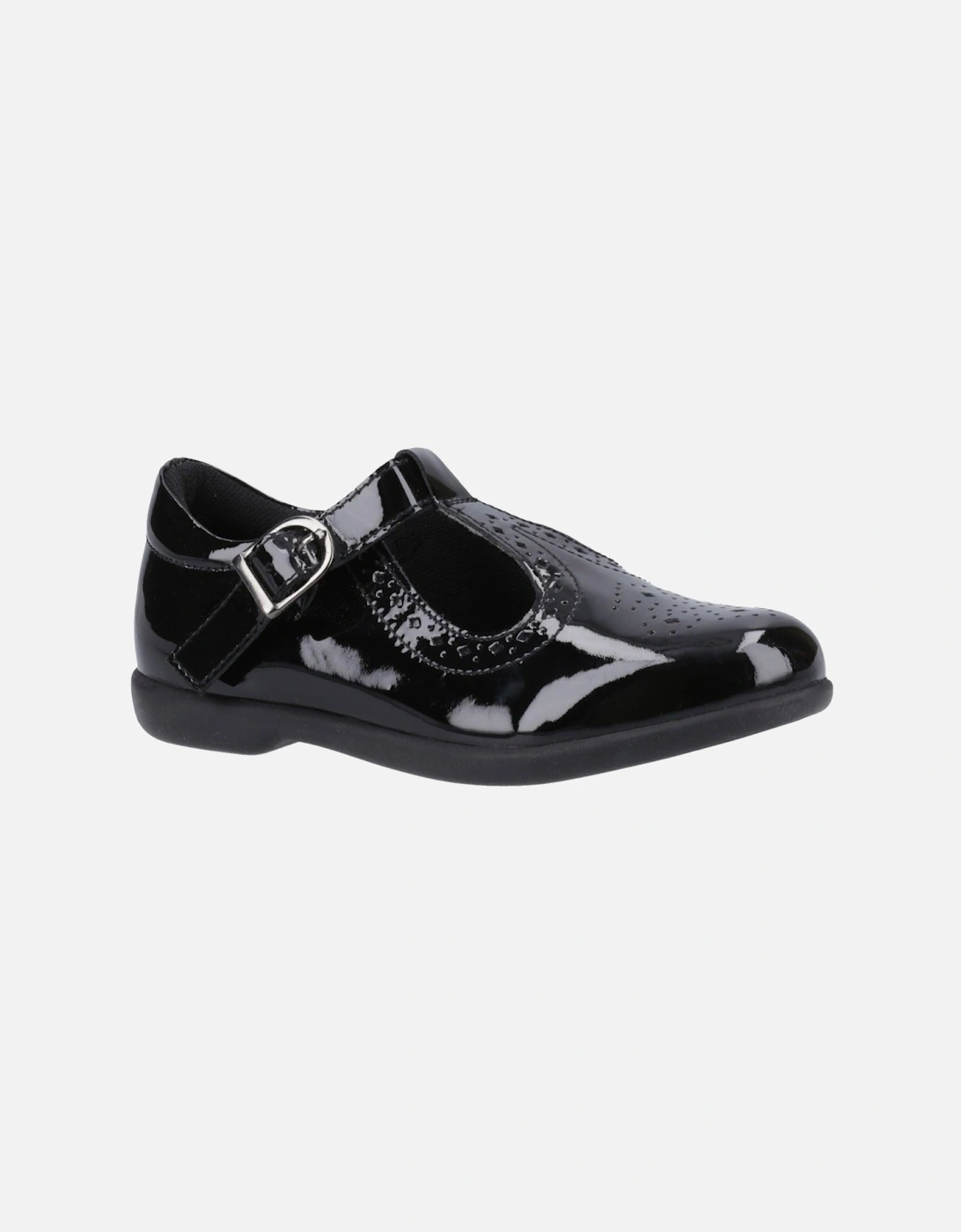 Britney Patent Senior Leather Girls's Black Shoes, 6 of 5