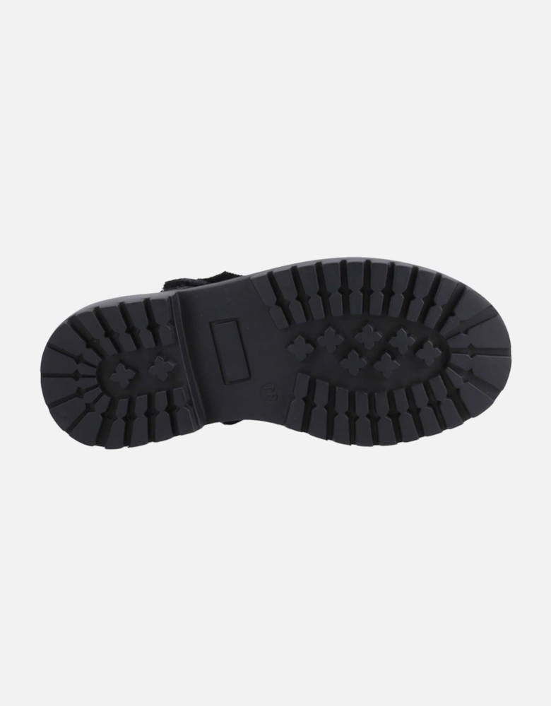Astrid Bow Leather Girls's Black Shoes