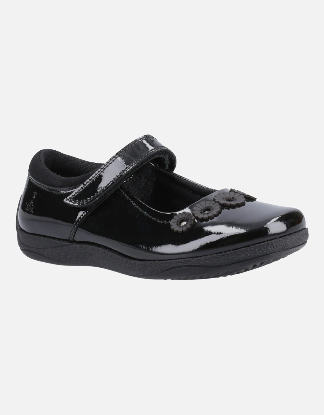 Hush Puppies Girls Black Christina Women's Patent Leather Shoes - UK 6 Kids