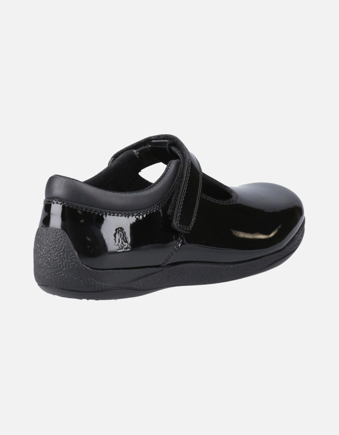 Caitlin T-Bar Leather Girls's Black Shoes