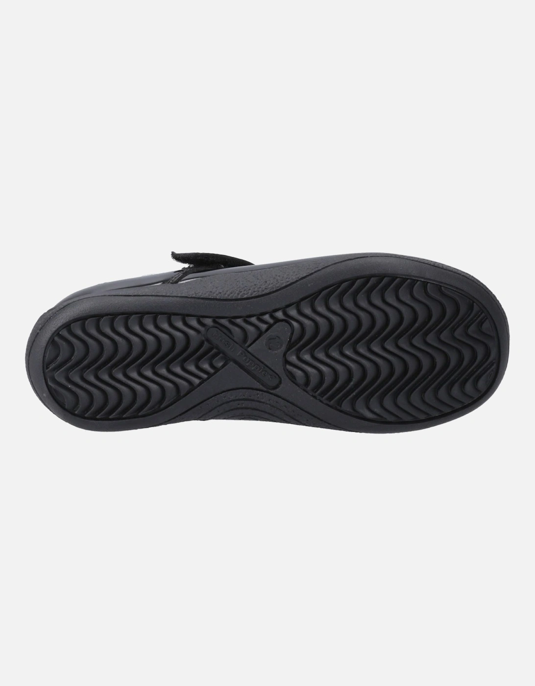 Caitlin T-Bar Leather Girls's Black Shoes