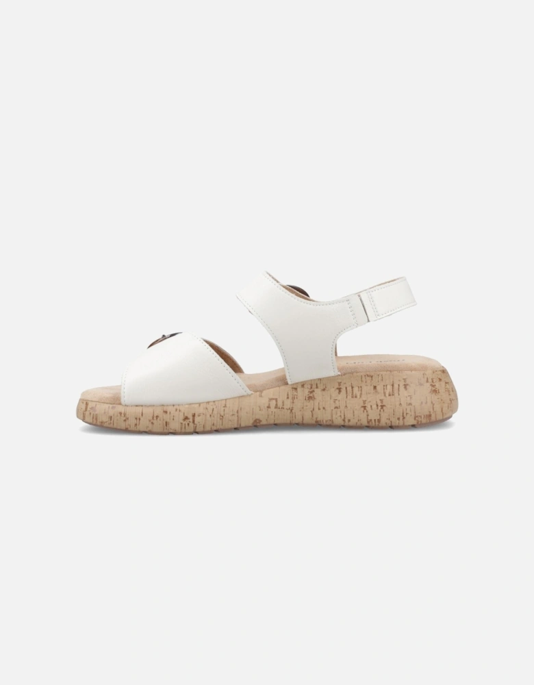 Alison Leather Women's Cream Sandals
