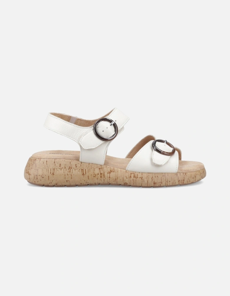 Alison Leather Women's Cream Sandals