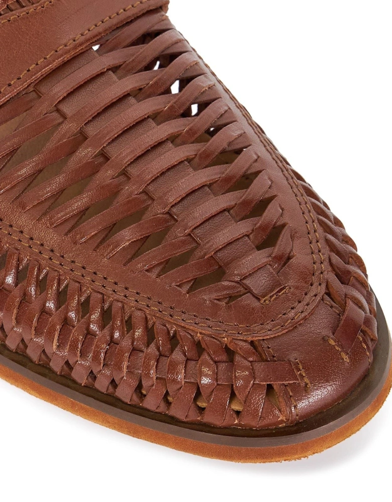 Dune Brickles Leather Men's Tan Loafers