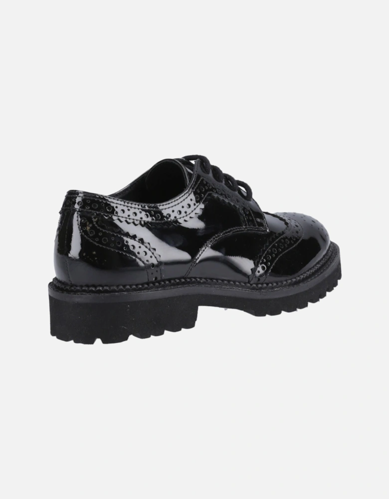 Gabi Lace Up Leather Girls's Black Brogues