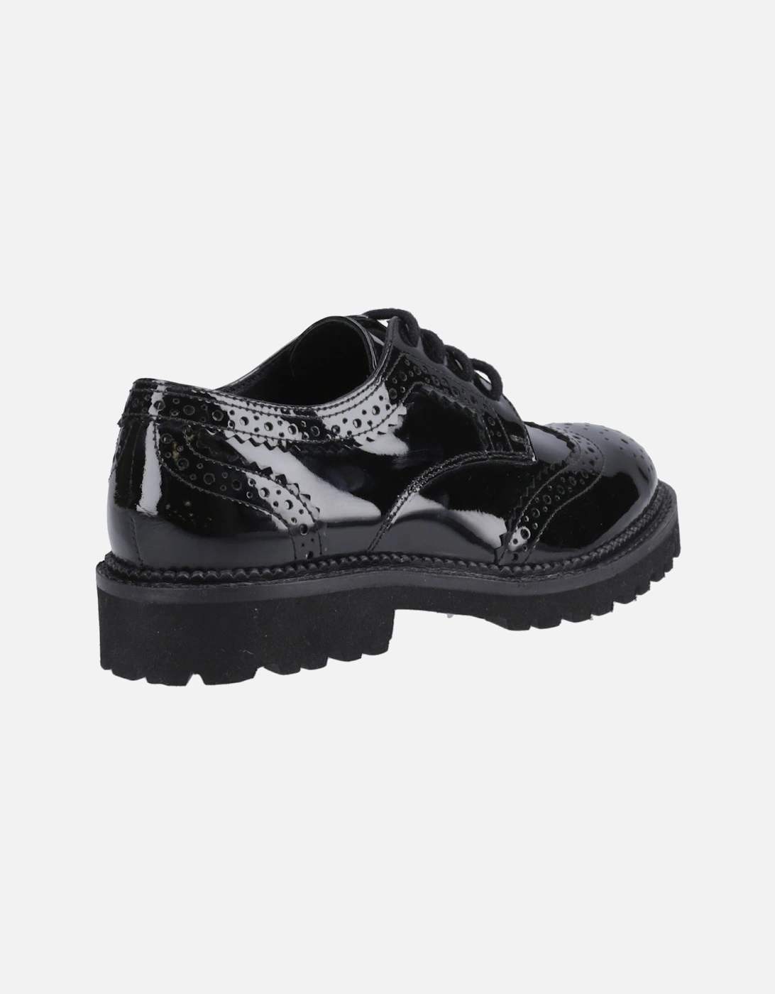 Gabi Lace Up Leather Girls's Black Brogues