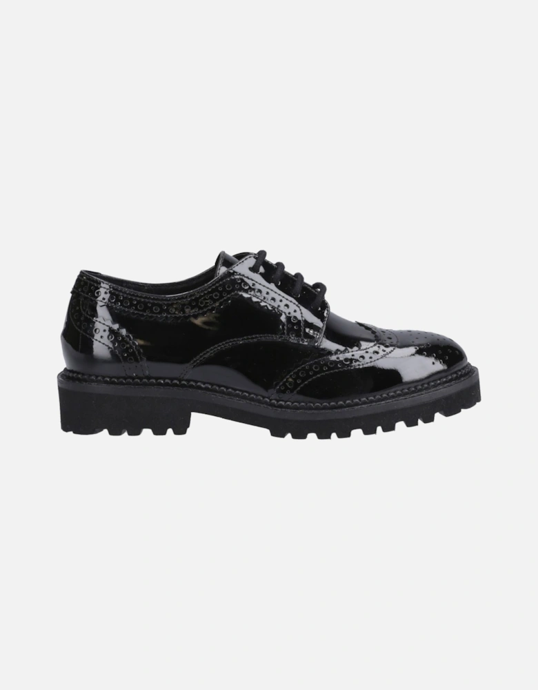 Gabi Lace Up Leather Girls's Black Brogues