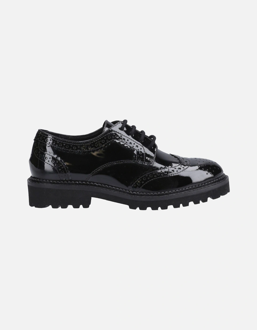 Gabi Lace Up Leather Girls's Black Brogues