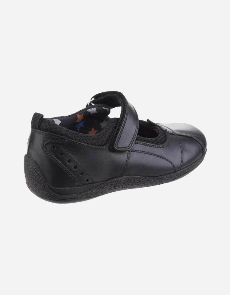 Cindy Junior Leather Girls's Black Shoes
