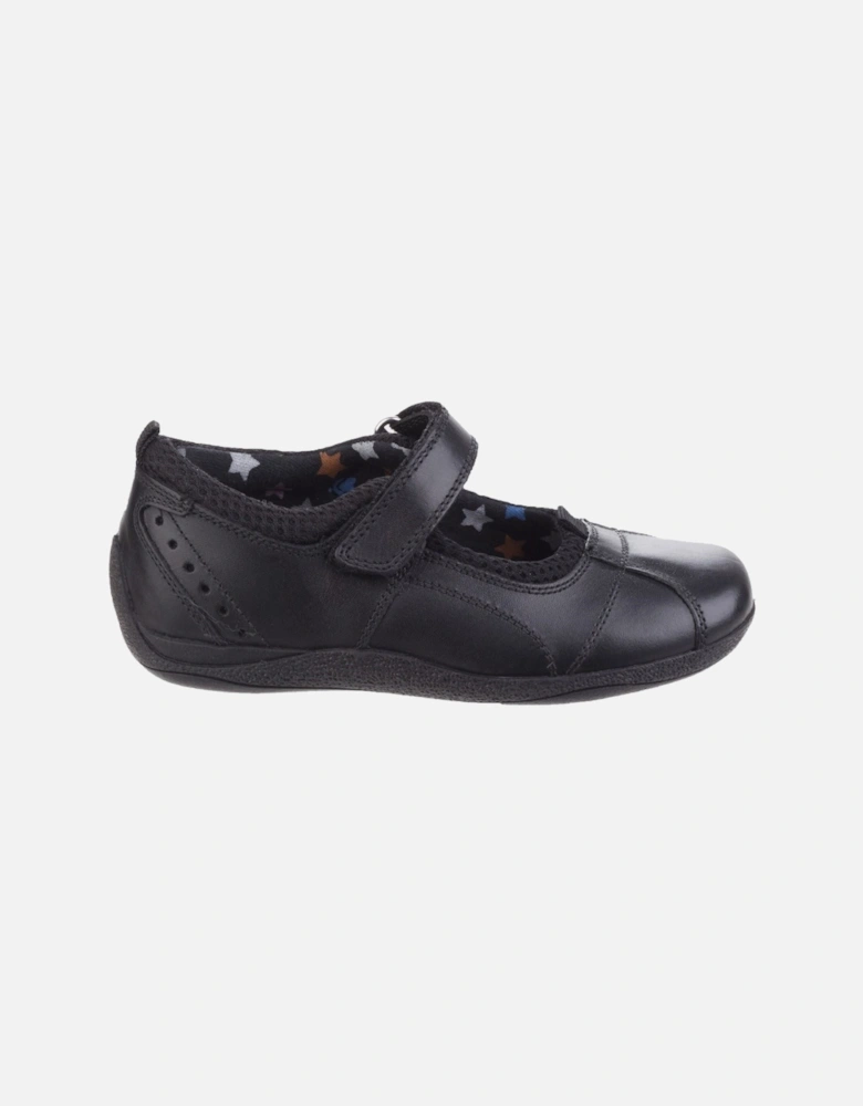 Cindy Junior Leather Girls's Black Shoes
