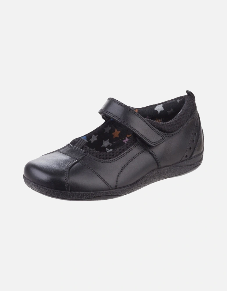 Cindy Junior Leather Girls's Black Shoes