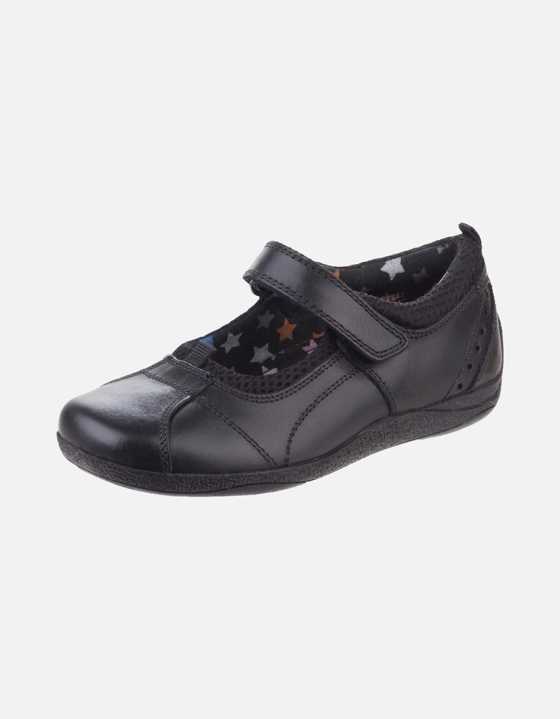 Cindy Junior Leather Girls's Black Shoes