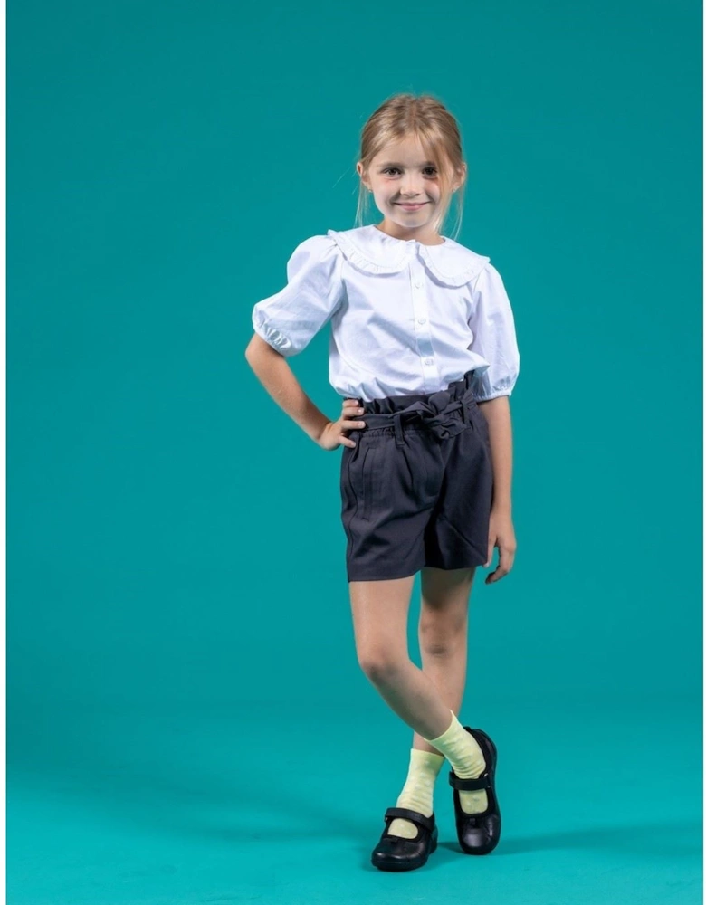 Cindy Junior Leather Girls's Black Shoes