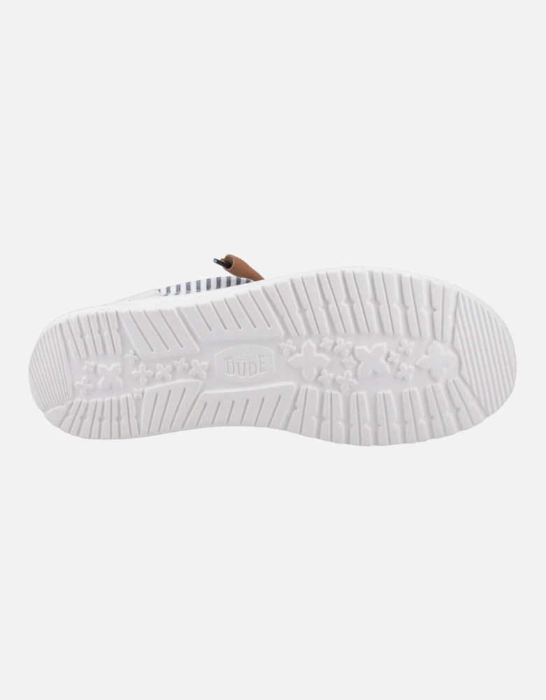 HEYDUDE Wally Funk Nu Prep Cotton Men's Princess Blue/Wood Ash Moccasins Shoes