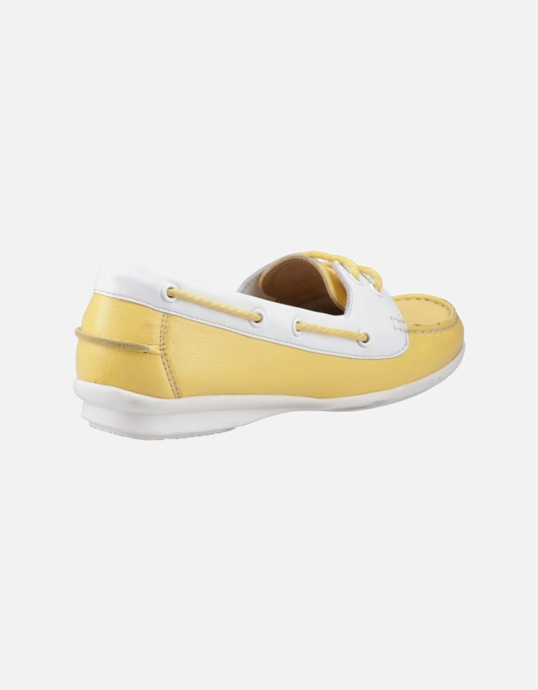 Irene Leather Women's Yellow Boat Shoes