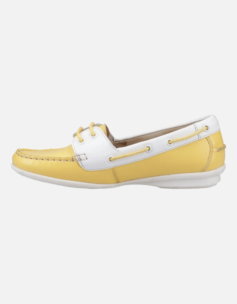 Irene Leather Women's Yellow Boat Shoes