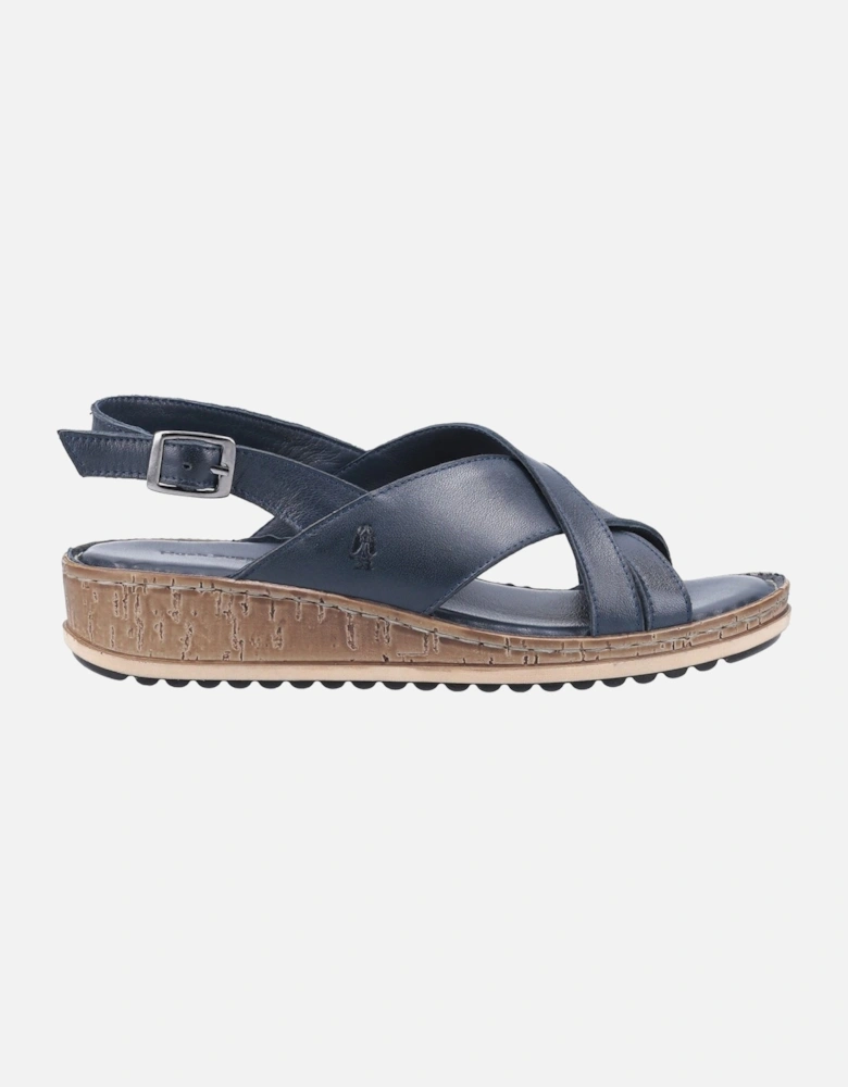 Elena Leather Women's Navy Wedges