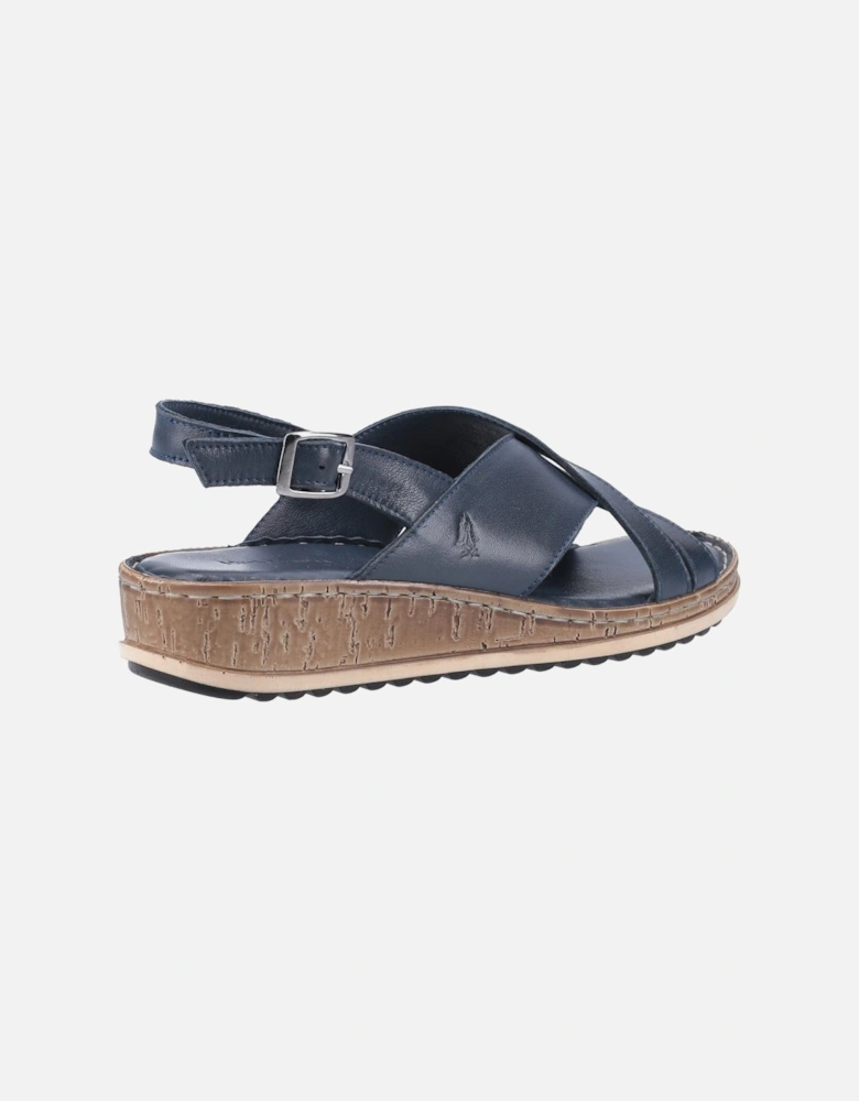 Elena Leather Women's Navy Wedges