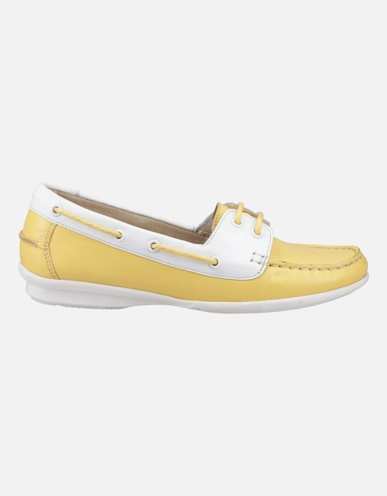 Irene Leather Women's Yellow Boat Shoes